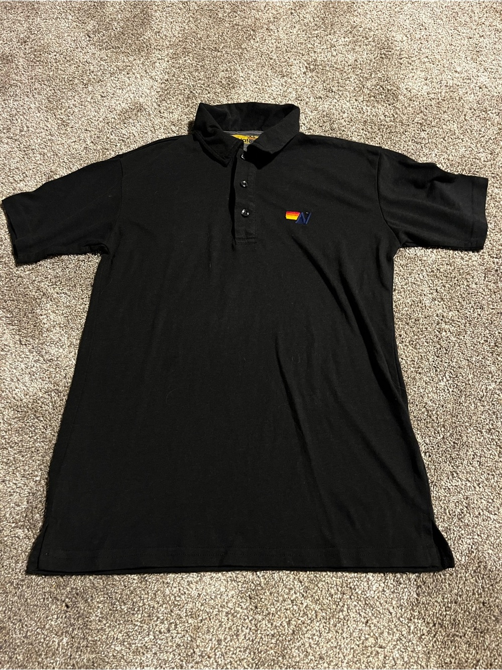 Aviator Nation Men’s Black Polo Size Extra Small